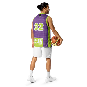 Boss Uncaged "Unleashed" basketball jersey #32 (Purple/Green)