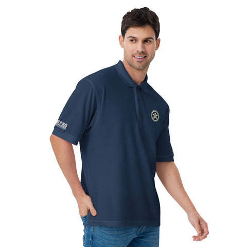 Image of A man wearing a Boss Uncaged Men's Premium Polo shirt from the Boss Uncaged Store.