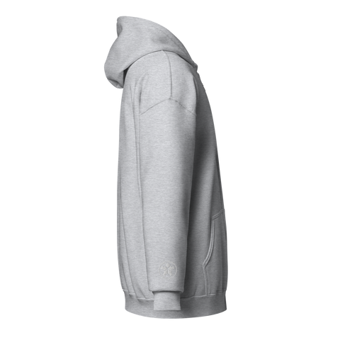 Image of The back of a Boss Uncaged Breakthrough Hoodie against a black background from the Boss Uncaged Store.