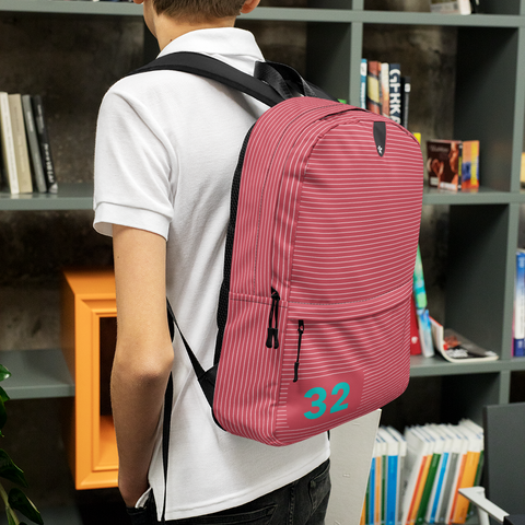 Image of Boss Uncaged Lined Notebook Backpack (Red)