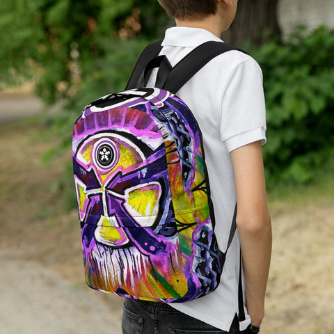 Image of Boss Uncaged Pink Graffiti Backpack