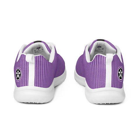 A pair of Boss Uncaged Workflow Athletic Shoes (Purple) sneakers on a white background from Boss Uncaged Store.