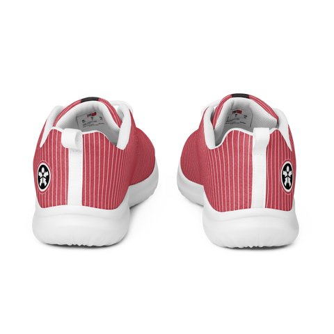 Image of A pair of Boss Uncaged Workflow Athletic Shoes (Red) for women on a black background.
