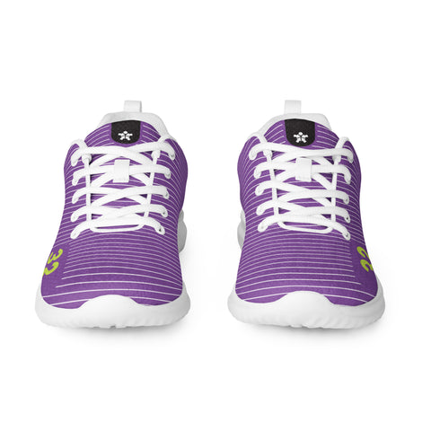 A pair of Boss Uncaged Workflow Athletic Shoes (Purple) for women on a white background from the Boss Uncaged Store.