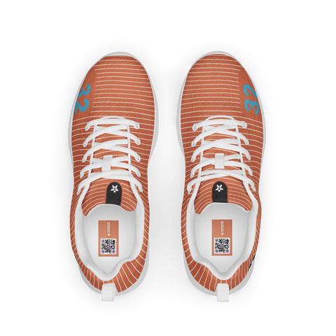 Image of A pair of Boss Uncaged Workflow Athletic Shoes (Orange) by Boss Uncaged Store on a black background.
