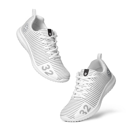 Image of A pair of Boss Uncaged Workflow Athletic Shoes (White) for women on a white background.