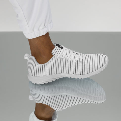 Image of A man wearing a Boss Uncaged Workflow Athletic Shoes (White) sneaker from Boss Uncaged Store.