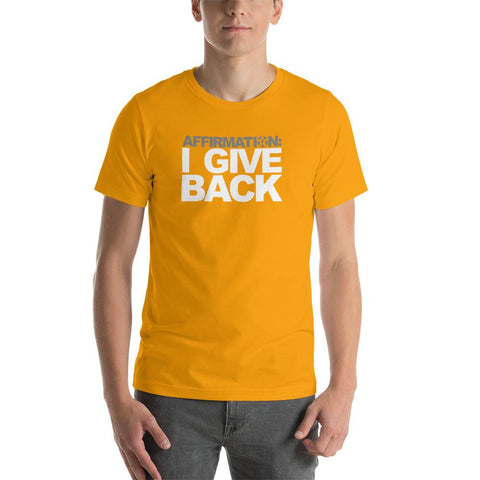 Image of AFFIRMATION: “I GIVE BACK"