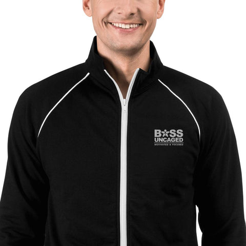 Image of Boss Uncaged Piped Fleece Jacket