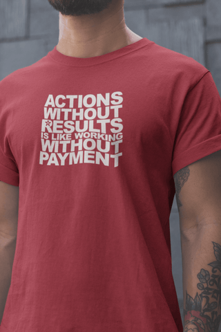 Image of “ACTION WITHOUT RESULTS IS WORKING WITHOUT PAYMENT.”