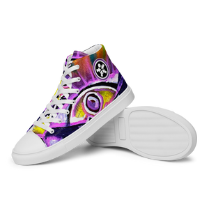 The Boss Uncaged Movement: Women’s high top Graffiti canvas shoes (Pink)